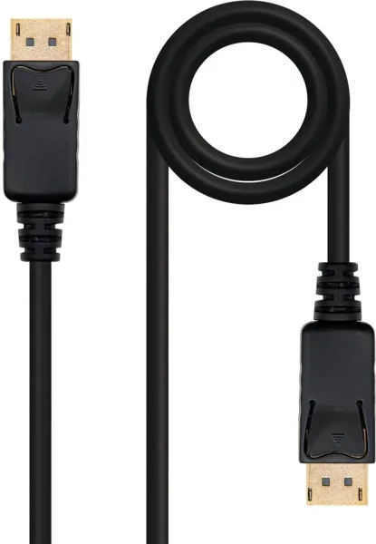 Cable DisplayPort 1.2 4K Nanocable 10.15.2301-L150/ DisplayPort Macho - DisplayPort Macho/ 1.5m/ Negro