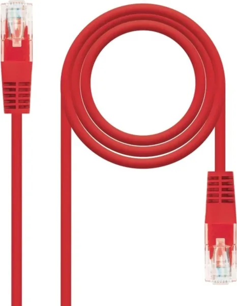 Cable de Red RJ45 UTP Nanocable 10.20.0400-L25-R Cat.6/ 25cm/ Rojo