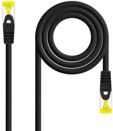 Cable de Red RJ45 SFTP Nanocable 10.20.1900-L25-BK Cat.6A/ LSZH/ 25cm/ Negro