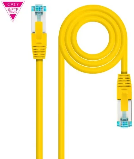 Cable de Red Latiguillo 600Mhz Lszh Sftp Pimf Cat7 Awg26 0.50 M Amari Nanocable