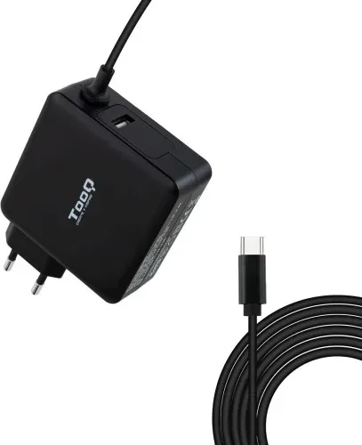 Cargador de Portátil TooQ TQLC-USBC90PD USB Tipo-C/ 1xUSB/ 90W/ Automático/ Voltaje 5-20V