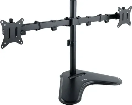Soporte de Sobremesa para 2 Monitores TooQ DB1702TN-B/ Giratorio/ Inclinable/ hasta 9kg