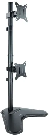 Soporte de Sobremesa para 2 Monitores TooQ DB1703TNV-B/ Giratorio/ Inclinable/ hasta 9kg