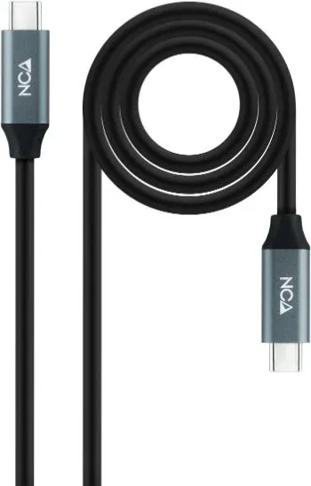 Cable USB 3.2 Tipo C-Tipo C M/M 2m. 100W 4K Negro