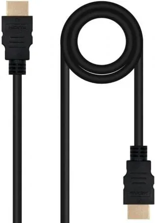 Cable HDMI 2.0 4K Nanocable 10.15.3801/ HDMI Macho - HDMI Macho/ 1m/ Negro