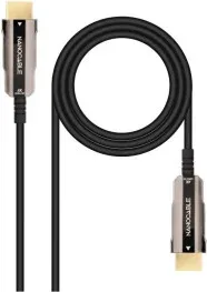 NANOCABLE CABLE HDMI V2.0 AOC 4K@60HZ 18Gbps NEGRO 15 M