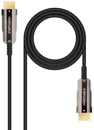 Cable HDMI 2.0 4K AOC Nanocable 10.15.2020/ HDMI Macho - HDMI Macho/ 20m/ Negro