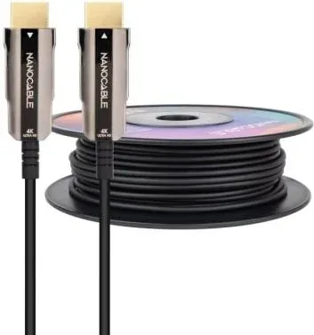 Cable HDMI 2.0 AOC 4K Nanocable 10.15.2030/ HDMI Macho - HDMI Macho/ 30m/ Negro
