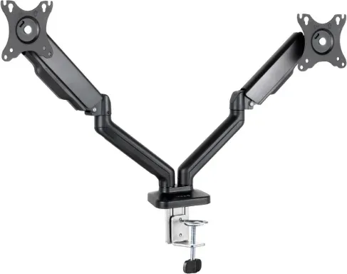 Soporte de Mesa para 2 Monitores TooQ DB5132TNR-B/ Giratorio/ Inclinable/ hasta 9kg