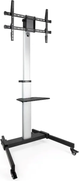 Soporte de Suelo Inclinable/ Ajustable con Ruedas TooQ FS1886M-B para TV de 37-86"/ hasta 50kg