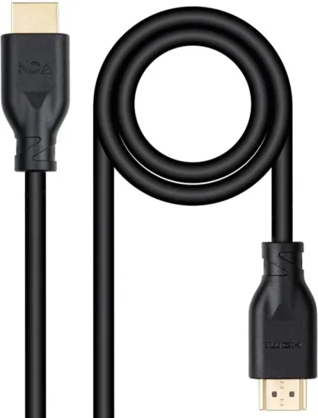 Cable HDMI 2.0 4K CCS Nanocable 10.15.3902/ HDMI Macho - HDMI Macho/ 2m/ Negro