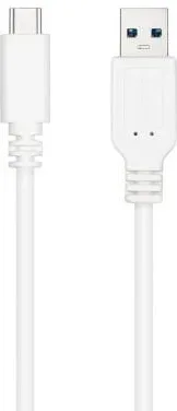 Cable USB 3.1 Tipo-C Nanocable 10.01.4000-W/ USB Tipo-C Macho - USB Macho/ 50cm/ Blanco