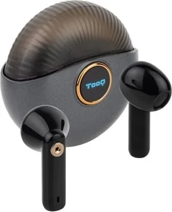 Auriculares Bluetooth TooQ Snail TQBWH-0060G con estuche de carga/ Autonomía 4h/ Grises y Negros