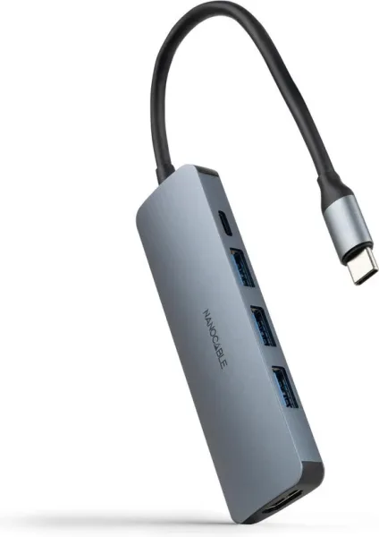 Nanocable Hub USB-C 3xUSB-A+HDMI+USB-C PD