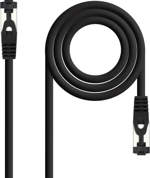 Cable de Red RJ45 SSTP Nanocable 10.20.2007-BK Cat.8.1/ 7m/ Negro