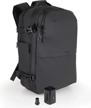 Mochila TooQ TQBP-V101-BK/ Capacidad 30-55L/ Negra/ Incluye Bomba de Aire