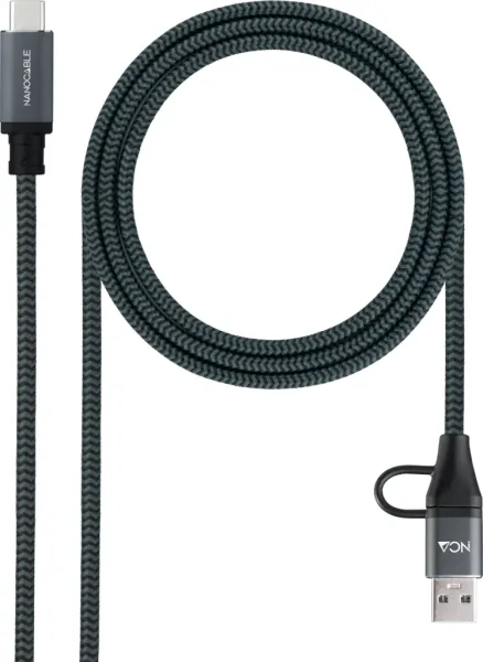Nanocable Cable USB3.2 100W USB-C+A/USB-C 3 M