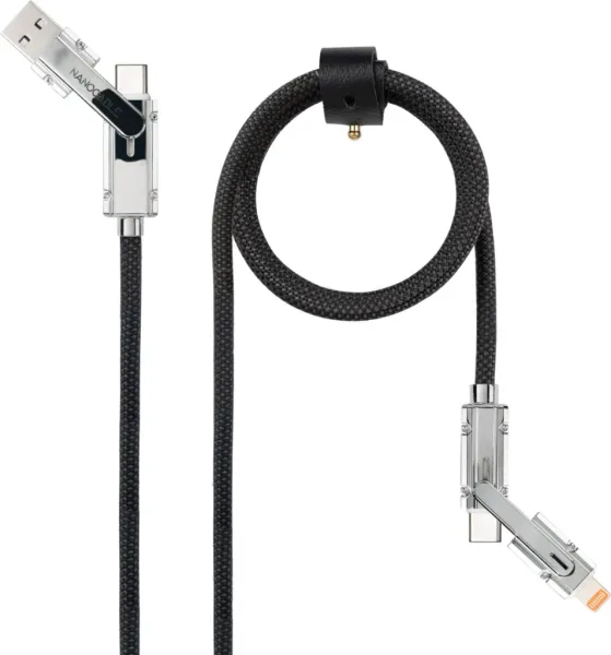 Nanocable Cable USB-C+USB-A/M LIGHTNING+USB-C/M 1M