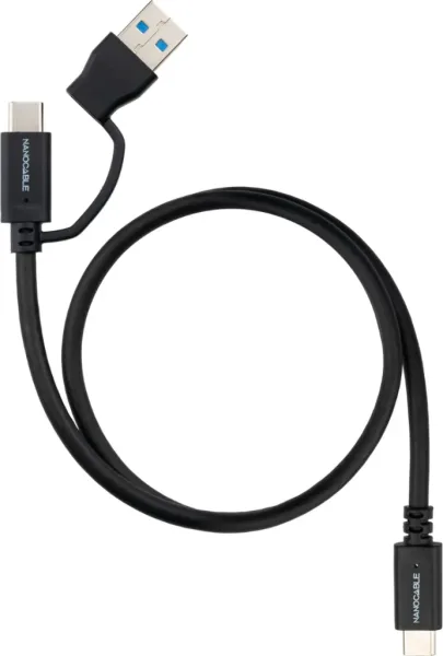 Nanocable Cable USB-C+USB-A/USB-C 3.2 GEN2 2 M