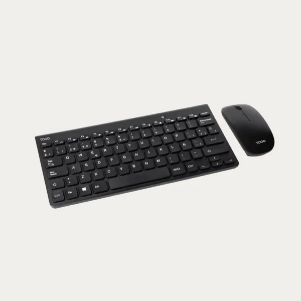 Combo Teclado Compacto+Raton Tooq Tqkmw-3101-B Rf Negro