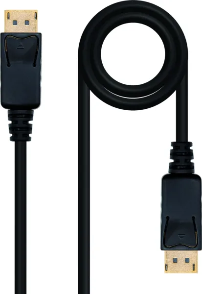 Cable DisplayPort 1.2 4K Nanocable 10.15.2310/ DisplayPort Macho - DisplayPort Macho/ 10m/ Negro