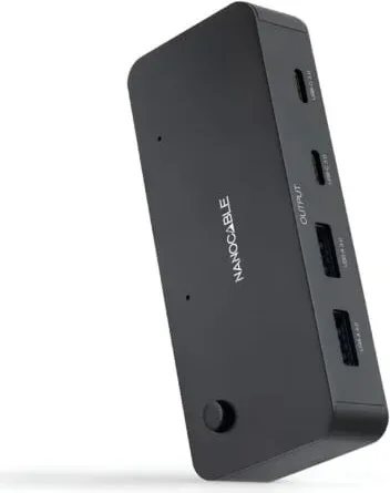 Switch Conmutador USB Nanocable 10.12.0011/ 2x USB/ 2x USB Tipo-C