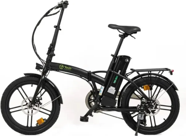 Bicicleta electrica youin tokyo bk1050 - motor 250w - rueda 20 pulgadas - negra