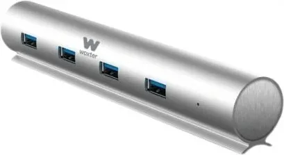 Hub USB 3.0 con Alimentación Externa Woxter HUB 73 PE26-142/ 7xUSB/ Gris