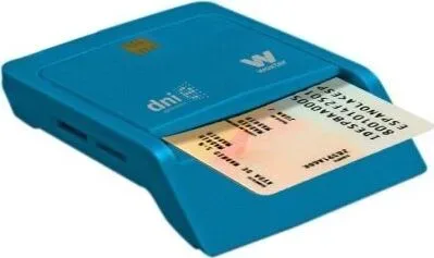 Lector de DNI y Tarjetas Woxter Combo PE26-146/ Azul/ USB 2.0/ Azul