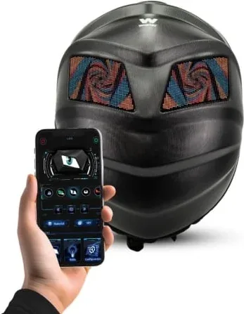 Mochila con Pantalla LED Woxter Black Knight/ Capacidad 30L/ Negra