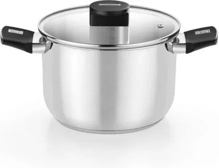 Olla Elite Inox M240224/ 24cm/ 6.5L/ Acero Inoxidable/ Apta para Inducción
