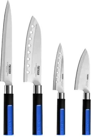 Pack 6 Piezas Monix Solid+ M355003/ 4 Cuchillos Santoku/ 1 Tijeras Solid Pro/ 1 Tacoma Organizadora