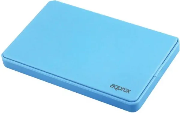 CAJA EXTERNA USB 2.5'' SATA SCREWLESS AZUL CLARO APPROX