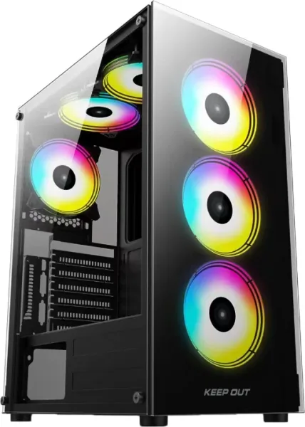 Caja Semitorre Atx Xc-210 Glass ARGB Keepout