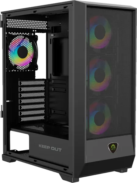 Keep Out Caja Atx XC-501 Mesh Black Usb3.0+type c