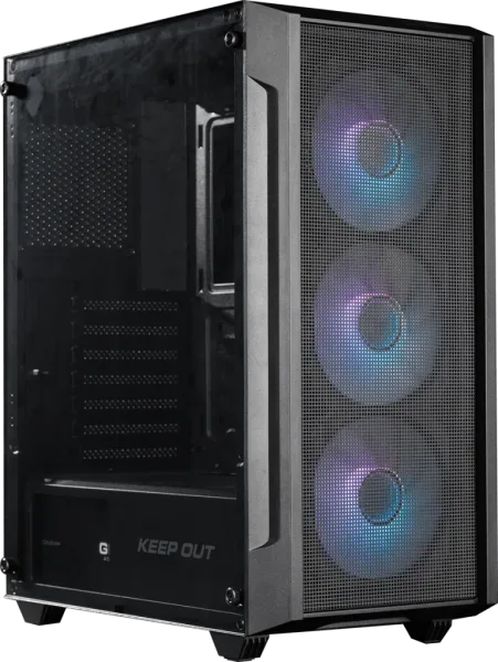 Caja Semitorre Atx Xc-200 Mesh RGB Keepout