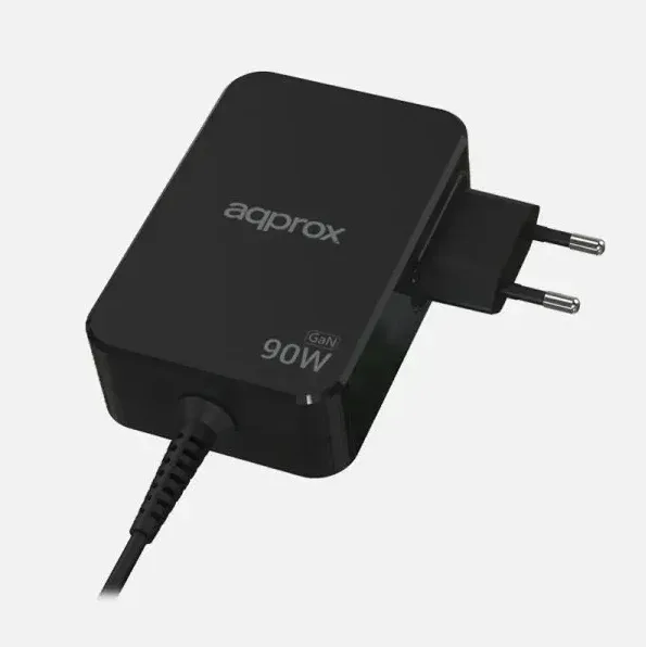 CARGADOR USB DE VIAJE/PARED TYPE-C 90W GaN NEGRO APPROX