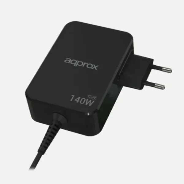 CARGADOR USB DE VIAJE/PARED TYPE-C 140W GaN NEGRO APPROX