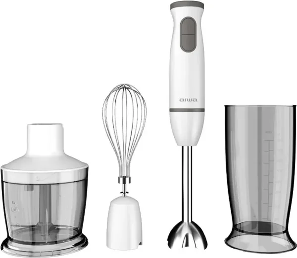 Batidora de mano aiwa kenkiri 800 plus 600w + vaso 500ml
