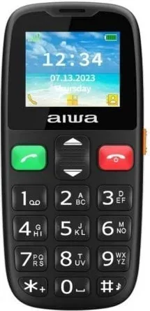 Teléfono Móvil Aiwa FPH-S100-2G para Personas Mayores/ Negro