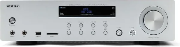 Amplificador estereo aiwa amu - 120bt 120w silver