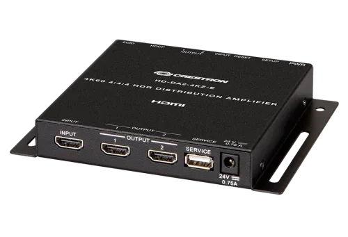 Crestron 1:2 HDMI  Distribution Amplifier W/4K60 4:4:4 & Hdr Support (HD-Da2-4Kz-E) 6509696