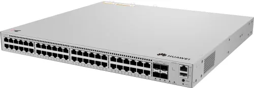 Huawei S310-48P4X,S310-48P4X,S310-48P4X (48*10/100/1000Base-T Ports(380W PoE+), 4*10Ge Sfp+ Ports, Pluggable Power Supply)  Switching Capacity: 176Gbps Forwarding: 131 Mpps Interface : 48*10/100/1000Base-T Ports(380W PoE+), 4*10Ge Sfp+ Ports PoE Out