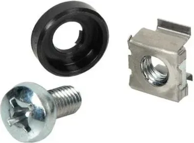 Kit de tornillos para rack Phasak PP 9100/ 10 unidades/ Incluye Tornillos + Tuercas + Arandelas