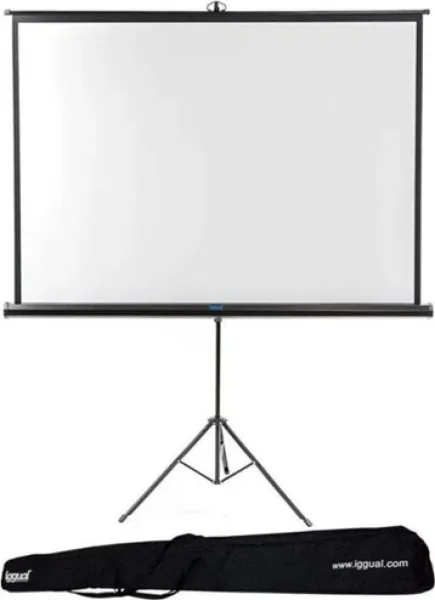 iggual Pantalla 100" 180x180 cm 1:1 trípode+bolsa