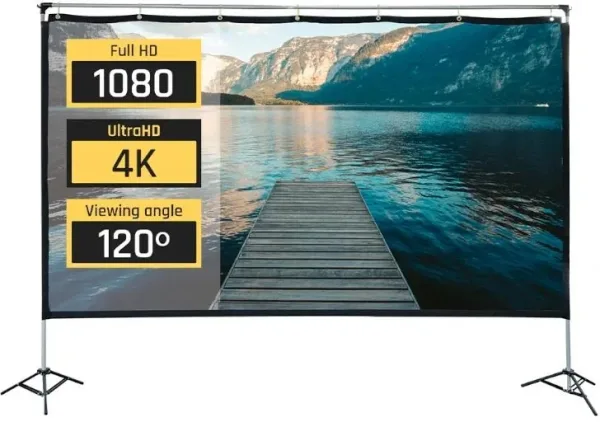 iggual Pantalla exterior portable 120" 265x149 cm