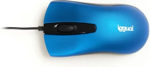 iggual Ratón óptico COM-BUSINESS-1200DPI azul