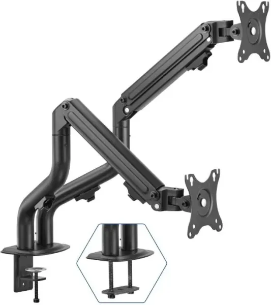 iggual SPMP02 Soporte pinza 2 monitores 17"-32"pro