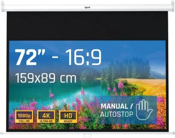 iggual Pantalla manual 16:9 72" 159x89 cm