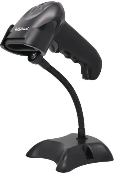 iggual Lector código barras 2D USB gatillo soporte